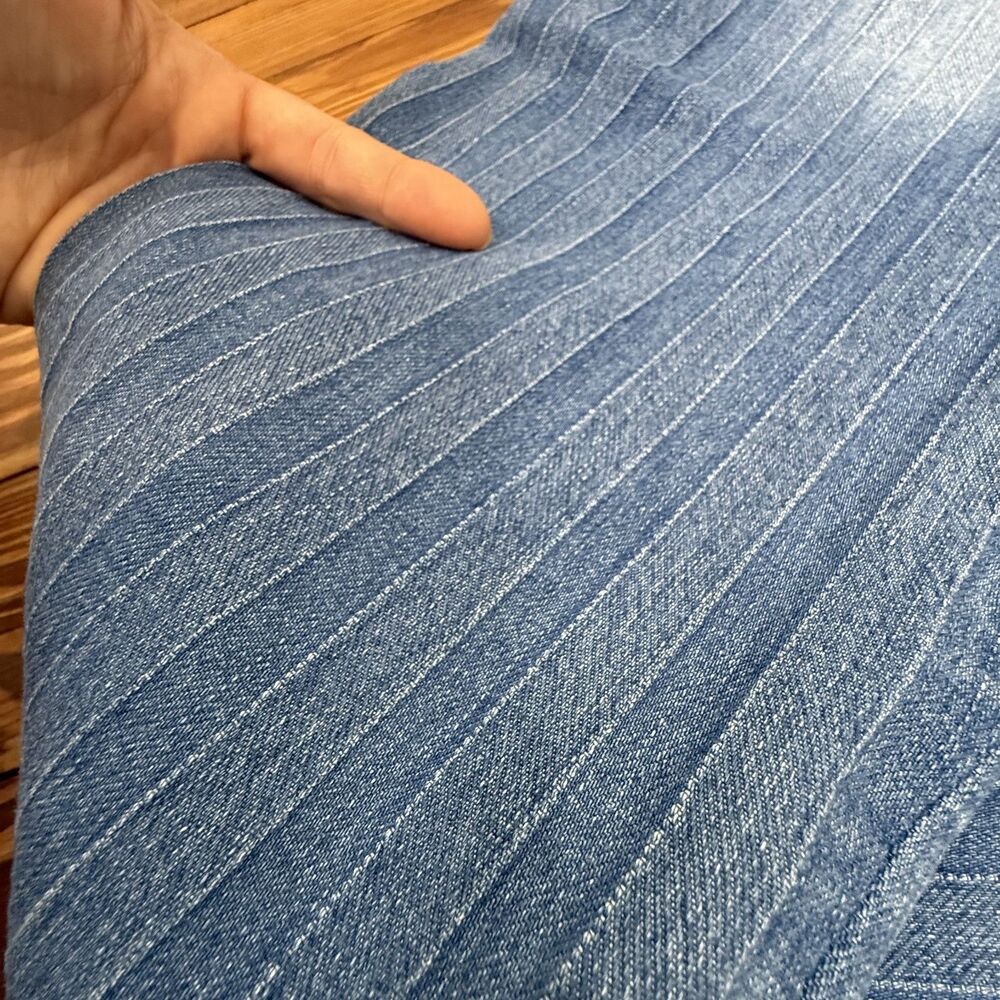 Rock & Roll Cowgirl Flare Jeans Low Mid 8" Rise | Textured Striped Y2K Style, 24 - Picture 9 of 12